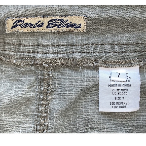 Soulmate Paris blues army green mini skirt - Picture 3 of 5